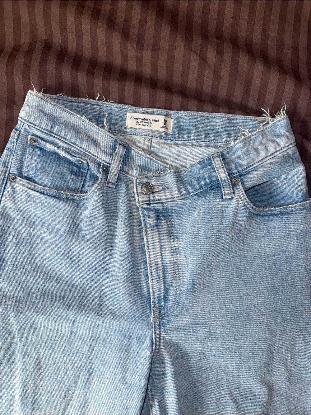 Abercrombie & Fitch Women’s The 90’s Straight Ultra High Rise Jeans